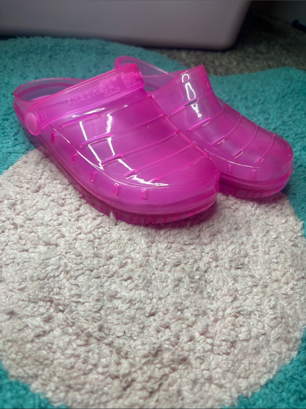 Kids Jelly Clog Sandals - Bright Pink